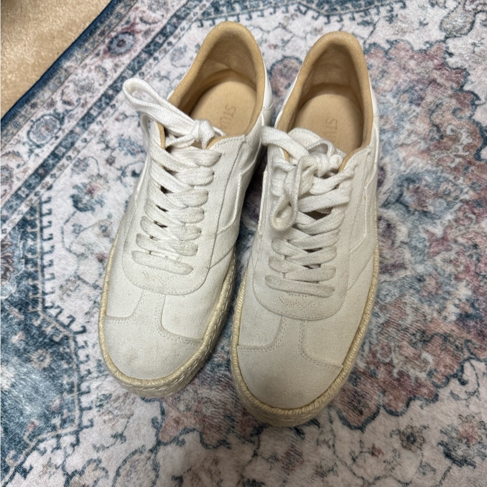 Stuart Weitzman sneaker espadrilles 8B - Picture 2 of 5